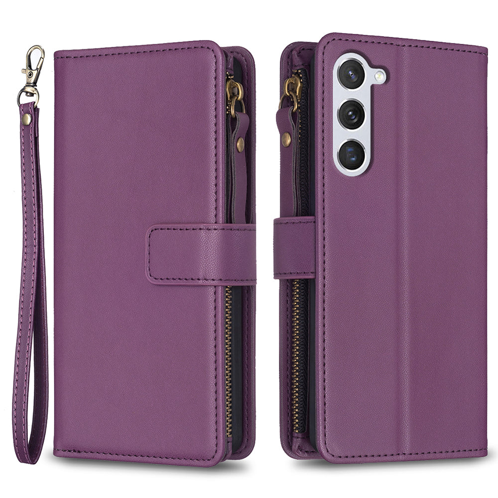 BF19 For Samsung Galaxy S23 Dustproof Phone Shell Zippered Phone Case PU Leather Wallet Stand Cover BF19 For Samsung Galaxy S23 Dustproof Phone Shell Zippered Phone Case PU Leather Wallet Stand Cover